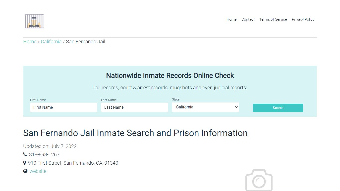 San Fernando Jail Inmate Search, Visitation, Phone no ...